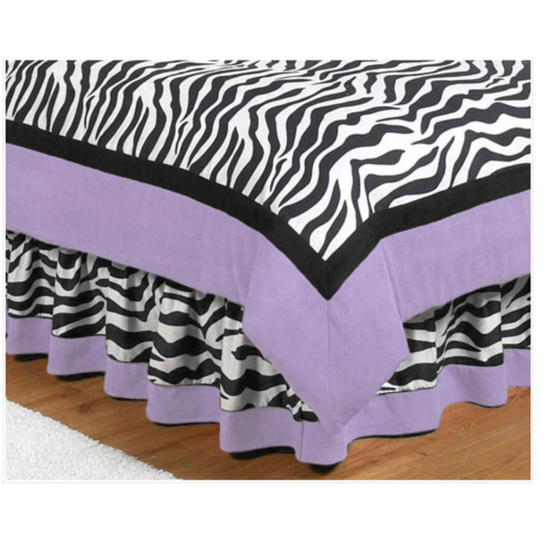 Sweet Jojo Designs Zebra Pink Queen Bed Skirt Wayfair